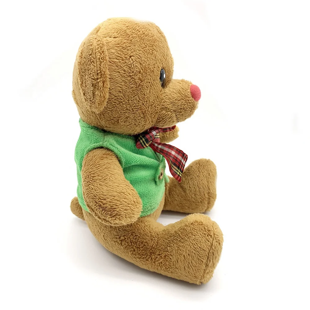 Cheap brown plush toy teddy bears stuffed toy animal dolls custom plush bear clothes