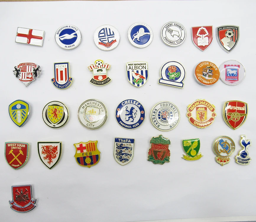 European Football Championship 2024 Copa América football soccer team club metal lapel brooch hard enamel epoxy pin badges