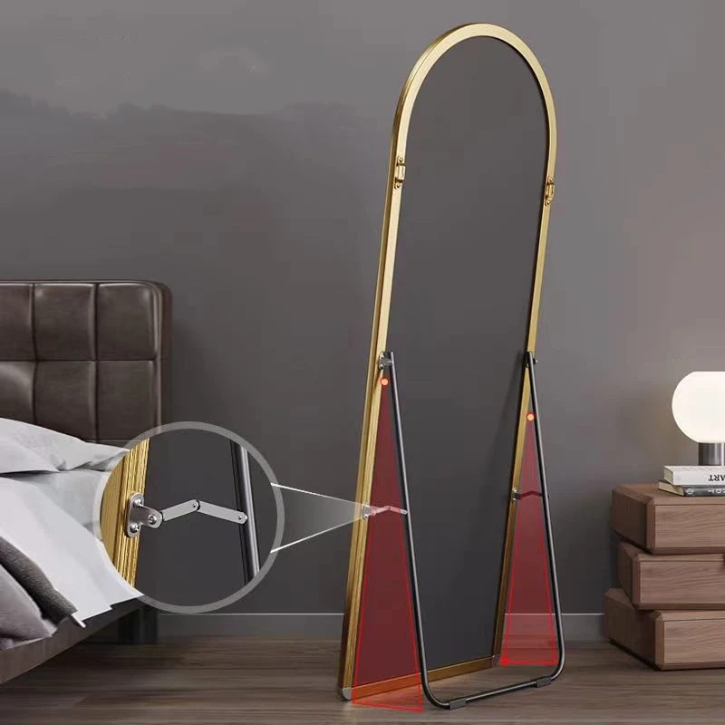 Hot Design Mural Decor Mirror Glass Sheet Modern Customized Shape Arch Standing Full Length Mirror Shower Bathroom Wall Mirror