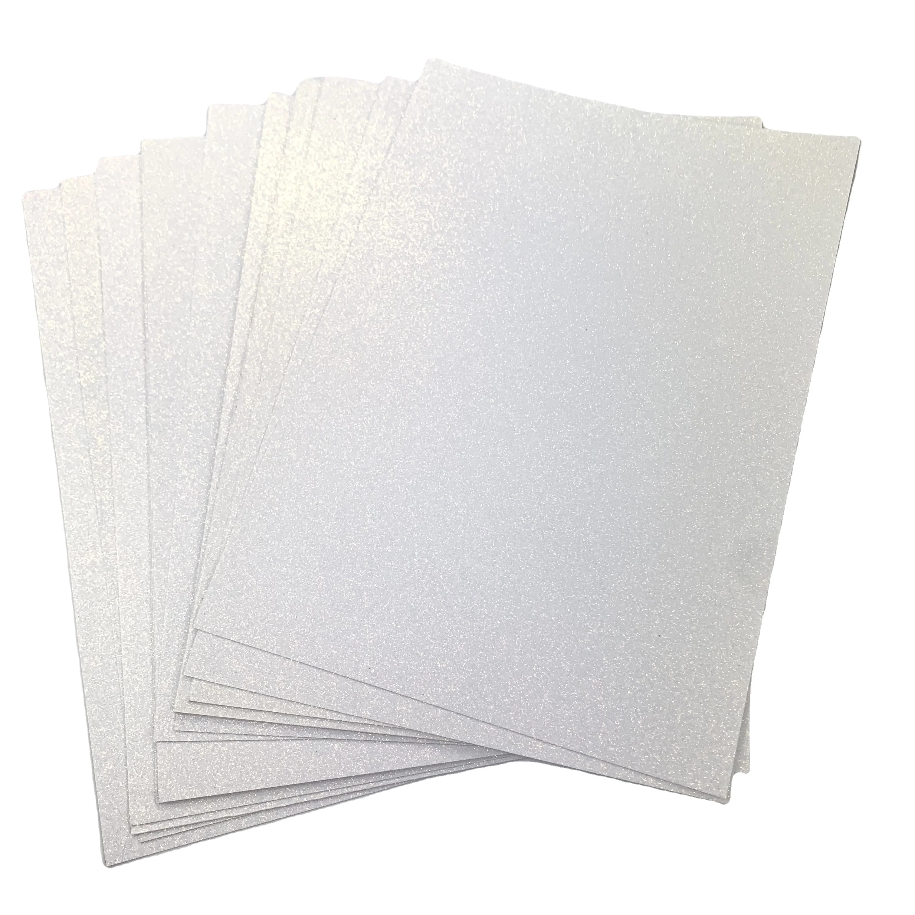 A4 Printable white glitter paper cardstock paper for Christmas Gift DIY paper crafts