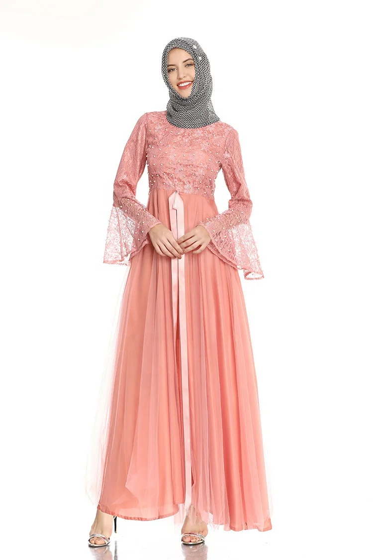 women sleeves islamic clothing dresses long bridal wedding kids muslim dress