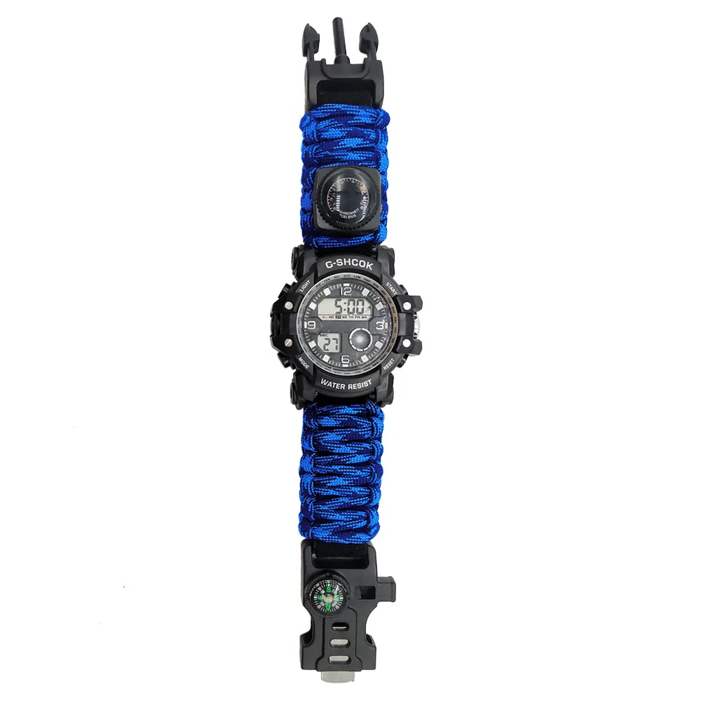 2023, новый модный многофункциональный пожарный стартер, компас, перезаряжаемый, для выживания, наружные аварийные часы