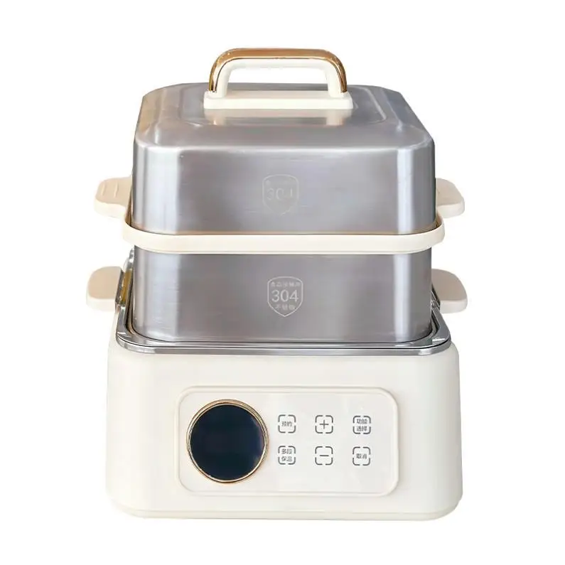 Manufacture Large Electric Food Cooker Steamer Hot Convenient Multifunction Kitchen Breakfast Food Steamer Electric Glass