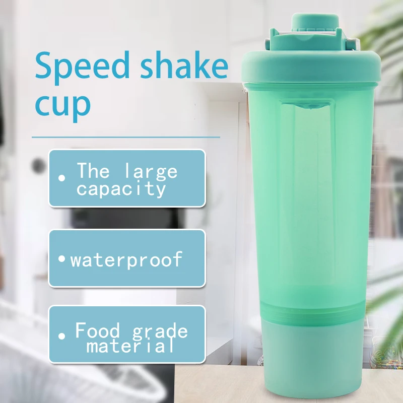 FREE SAMPLE Custom Logo 600ml 700ml Workout Shaker Bottle Gym Protein Shaker Bottles