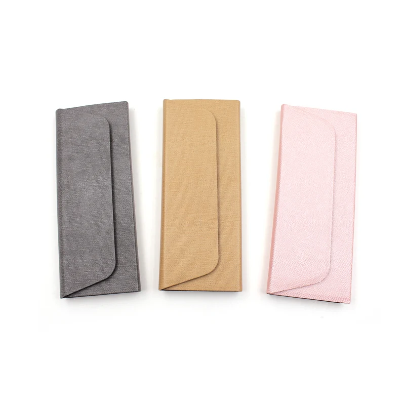 PU leather folding eyeglasses case for sunglasses reading glasses optical frame