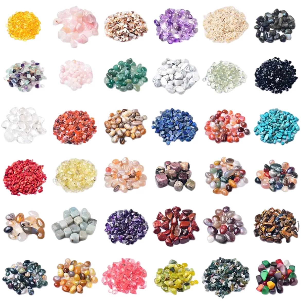 Wholesale bulk Natural gemstone rose quartz crystal chips mixed tumbled stones