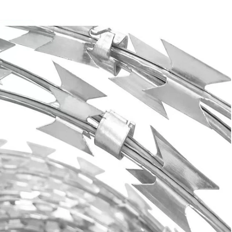 razor barbed wire  hot dip galvanized wire electric fence for animals  Blade rope