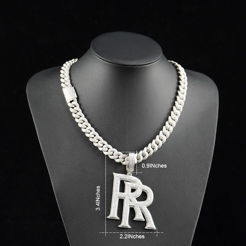 View larger image Add to Compare  Share Luxury Custom Logo Pendant Pass Diamond Tester Baguette VVS Moissanite Hip Hop Jewelry