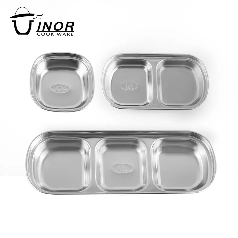 stainless steel dinner plate soy sauce dish for wholesale