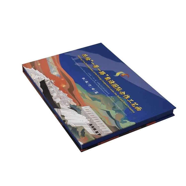 hardcover HD 7 inch touch screen video brochure LCD monitor video card for advertising invitation