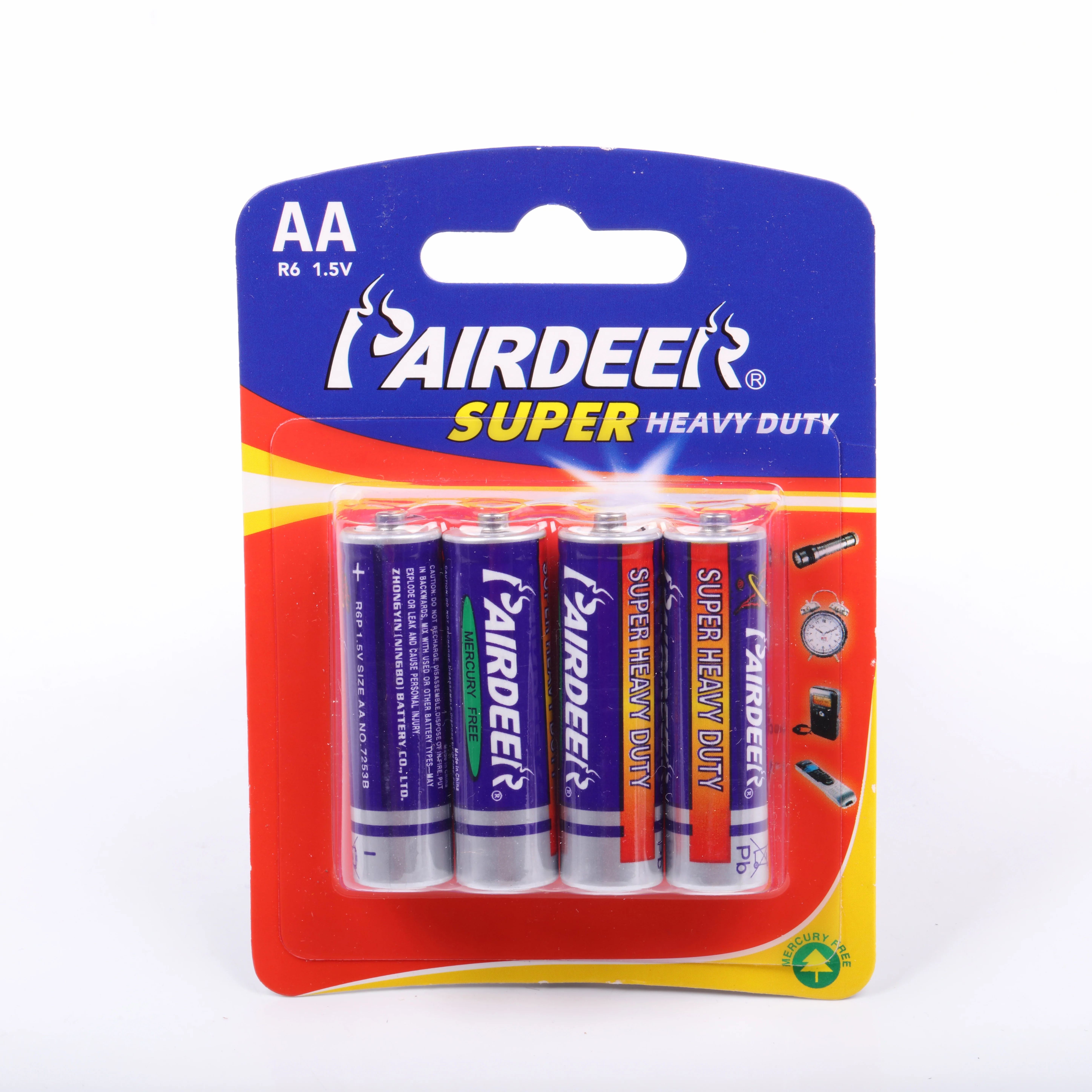  Pairdeer r6 1 5 в 700 мАч Размер um3 pilas alcalinas aa цинковый углеродный сверхмощный сухой