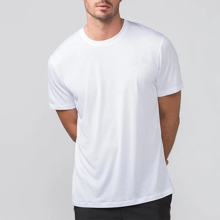 Mens Short Sleeve Sport T Shirt Quick Dry Running T-Shirt Breathable Fitness Shirt Tops Gym Training Outdoor Clothes For Men