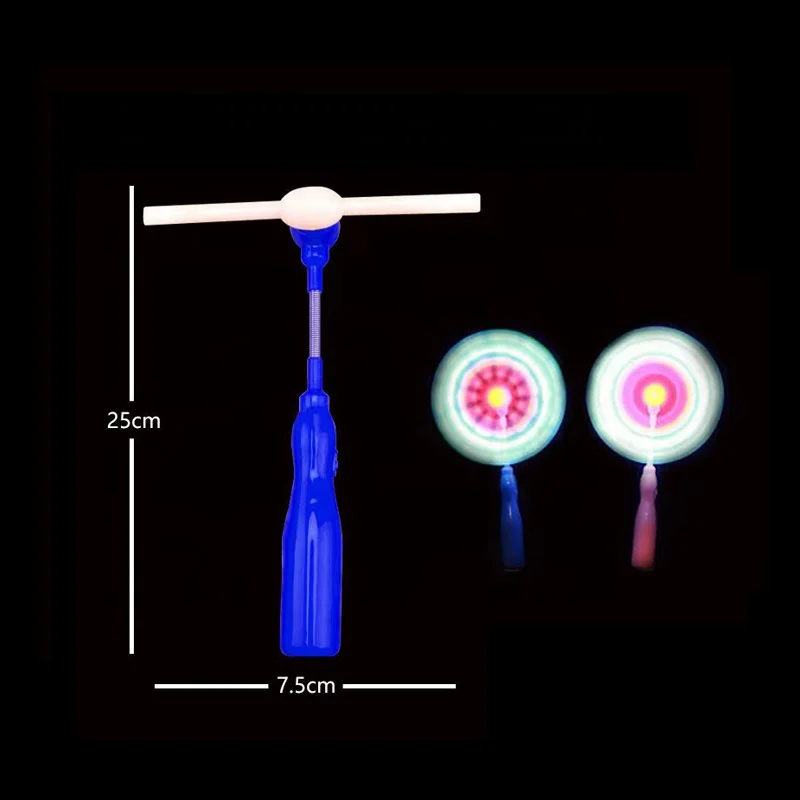 Birthday Party Favors Kids Toys Led Stick Magic Windmill Wand to Glow In The Dark With Light