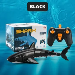 New Design Water Pool Shark Toys Black Blue Shaking Tail 4c Rc Shark Toy