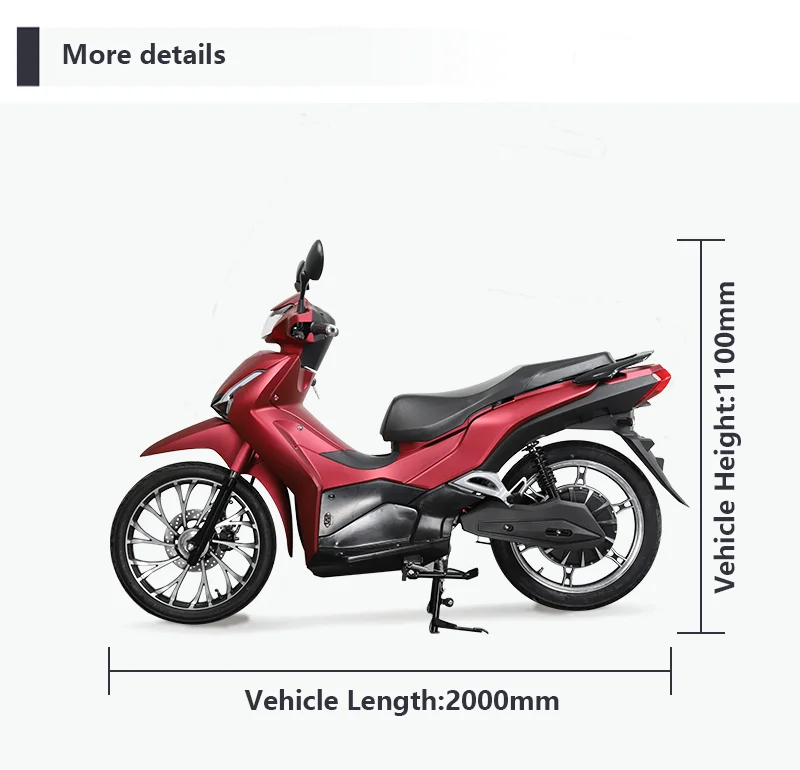 High speed e scooter 2000W Motorcycle Electric Best selling commuting electric motorcycle