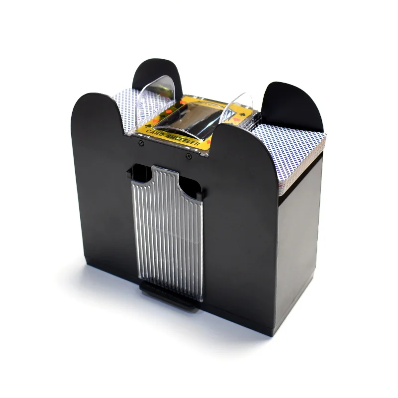 YH 6 decks casino standard shuffling machine automatic playing card shuffler for sale