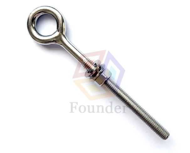 2024 swivel m10 eye bolt wing with double washer and nut for cable railing fitting