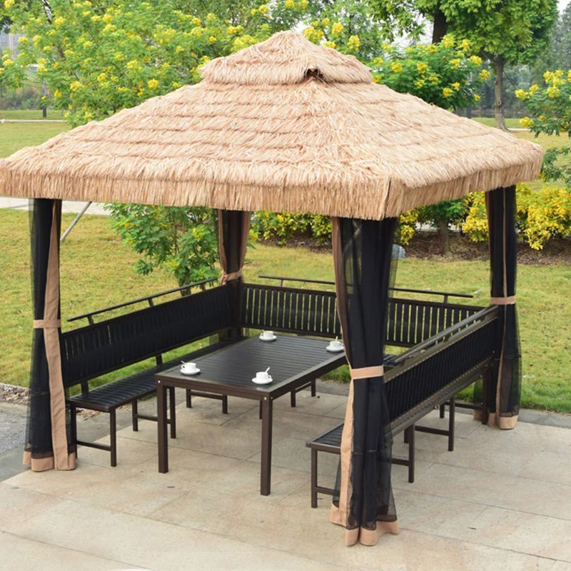 Outdoor Thatch Garden Gazebo Tent Large Simple Structure Patio Event Camping Party Pavilion Tent