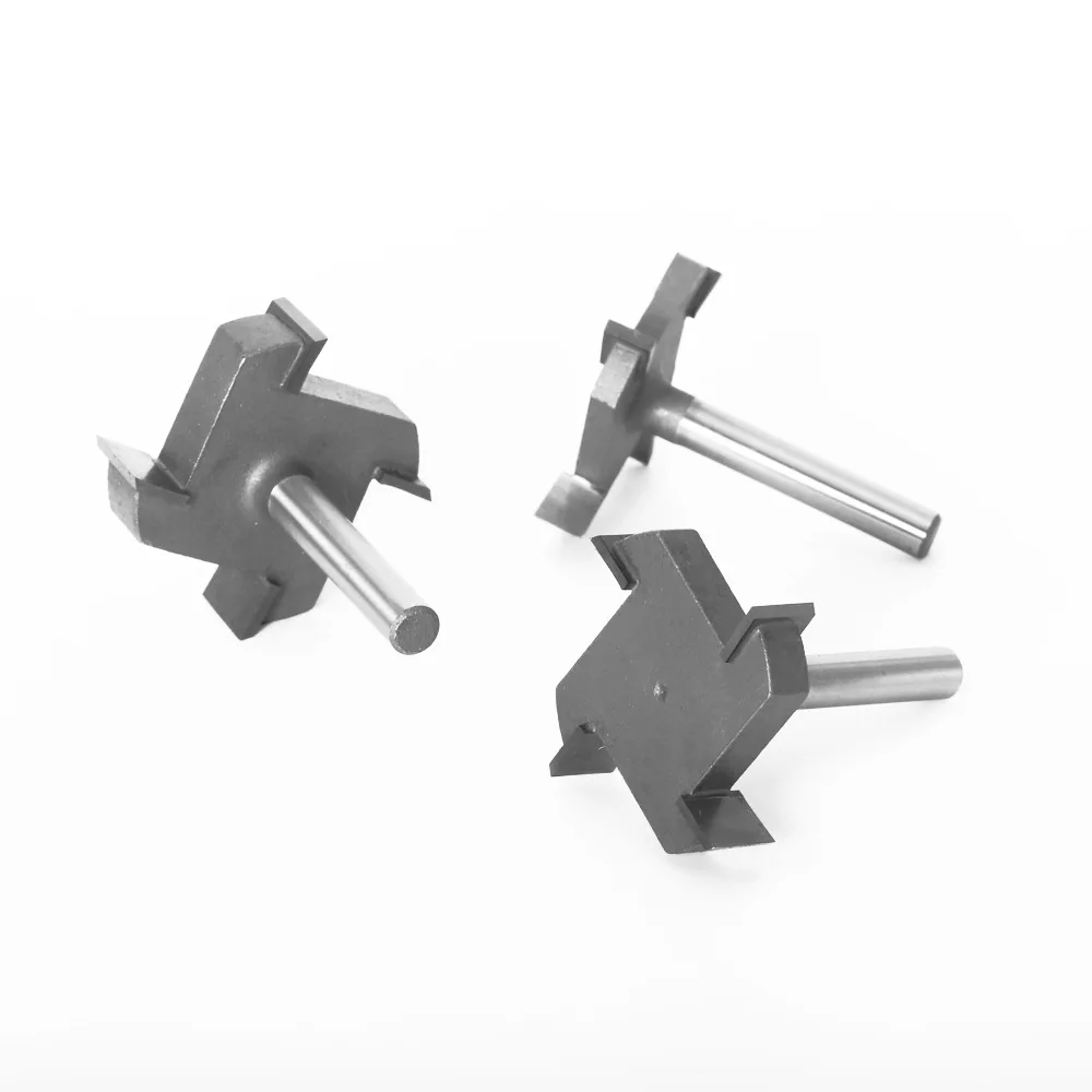 ALPHA 6MM Shank 4 Flute Body Plane Tool Slab Flattening T Slot Router Bits