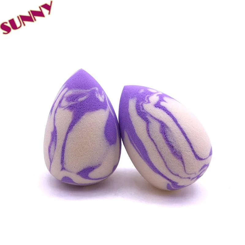 Hot Sell Promotional Hot Non Latex Makeup Sponge Manufacturer light pink marble beauty makeup blender