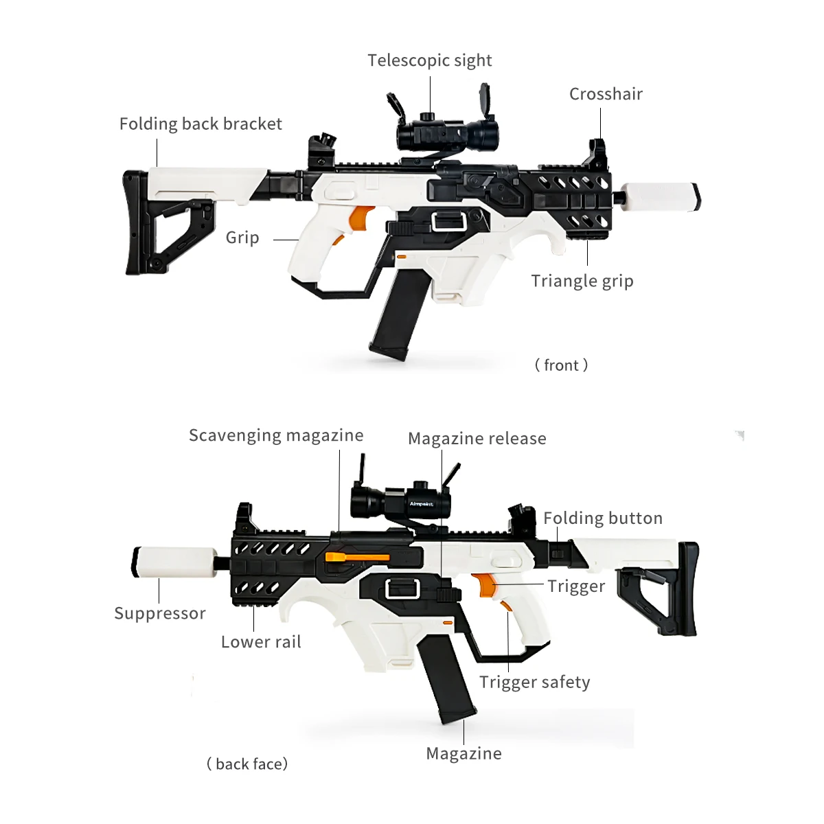 Rechargeable Electric Blasters Beads Outdoor Shooting Kids Games Toys for orbeez Gun Toys