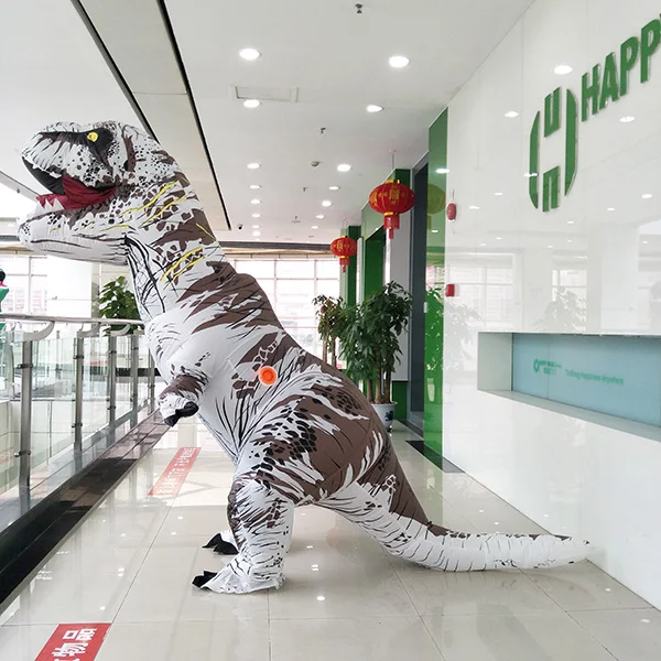 T Rex Inflatable Costume Halloween Animal Suits Anime Cosplay Dinosaur for Adult Men Women Kids Dino Cartoon Halloween Costume
