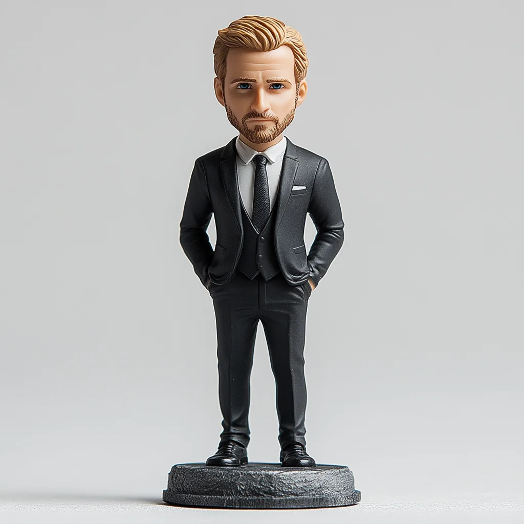 creative funny resin crafts Gentleman shake head famous souvenir gift sport football soccer player sportsman bobblehead doll