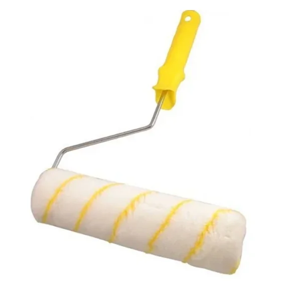 Industrial Polyacrylic roller paint brush black and yellow stripe roller refill