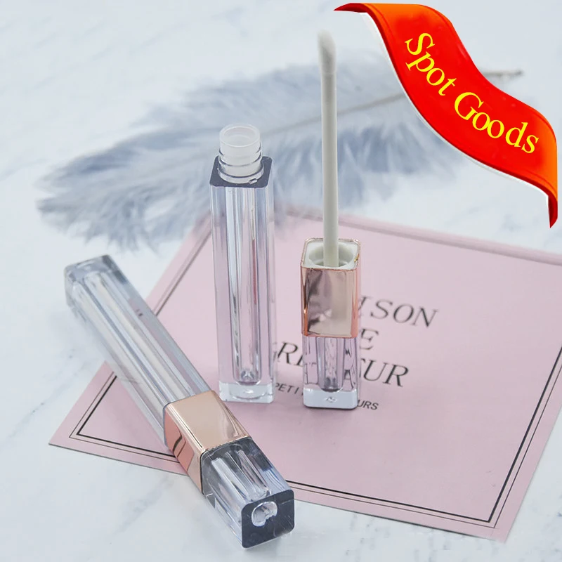 
Luxury Empty Plastic Lipgloss Container Make Your Own clear Lip Gloss Tube with Applicator 
