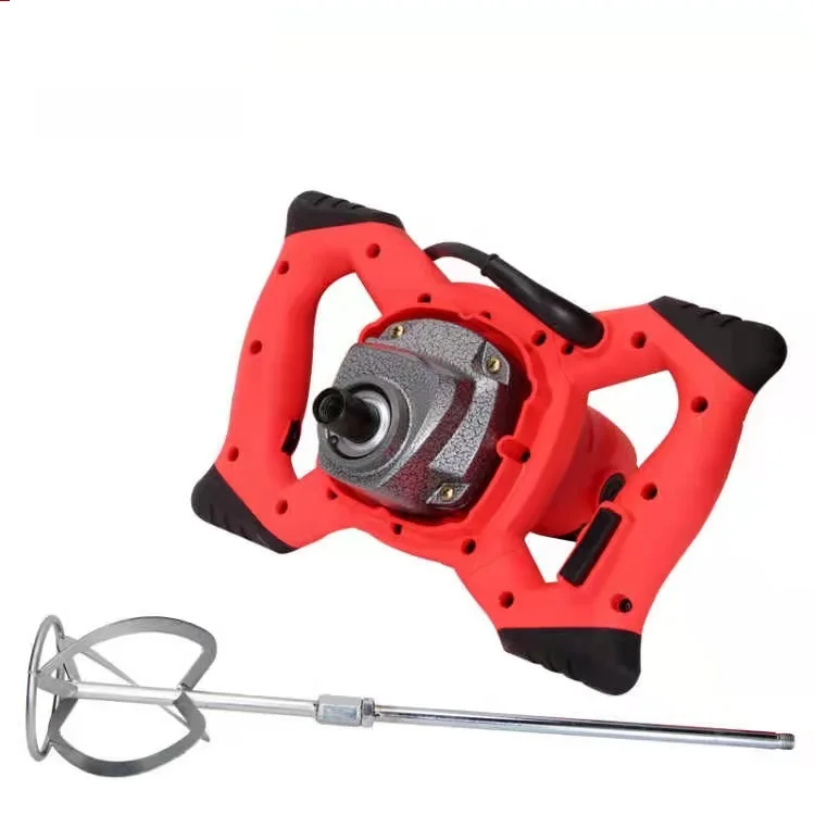 Electric Mixer Machine For Plaster Cement Adhesive Render Paint Drywall Mortar Mixer Tool With Single Paddle