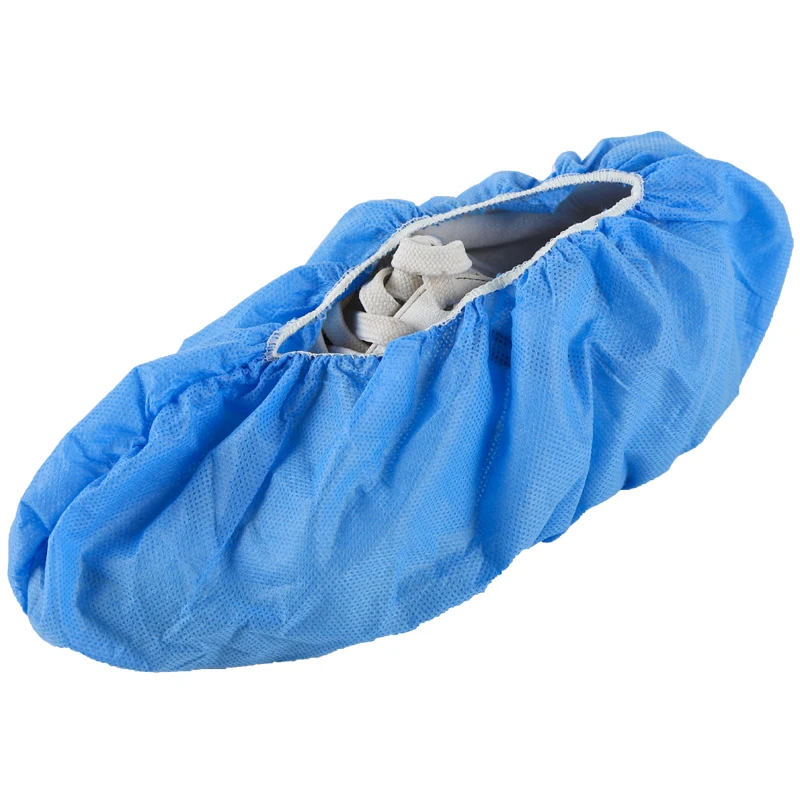 Polypropylene Shoes Cover Water Resistant Non Woven with Elastic Sole Disposable Shoe Covers