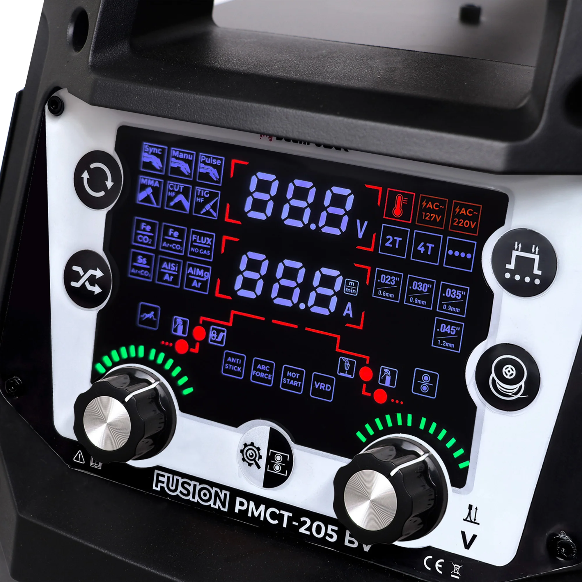 Decapower Fusion PMCT 205 Multifunction IGBT Inverter MIG TIG CUT MMA 5 in 1 Welding Machine 200A