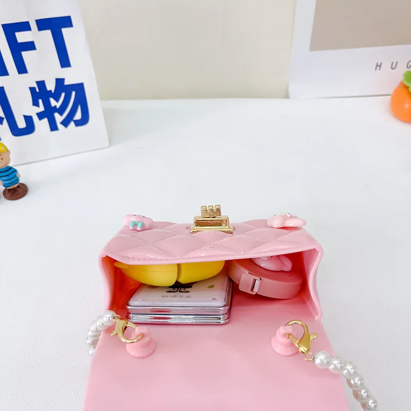 2025 New Jelly Bag Messenger Bag, Girl Fashion Handbag ,Transparent PVC Bag , Girls Clutch Bag Gift Items