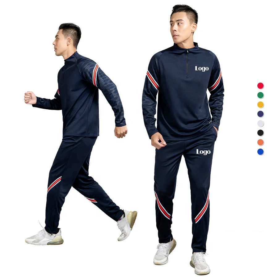 Custom Training Gym Track Suits Custom Mens Jogging Tracksuit Football Tracksuits Team Soccer Tracksuit Mens Sweatsuit