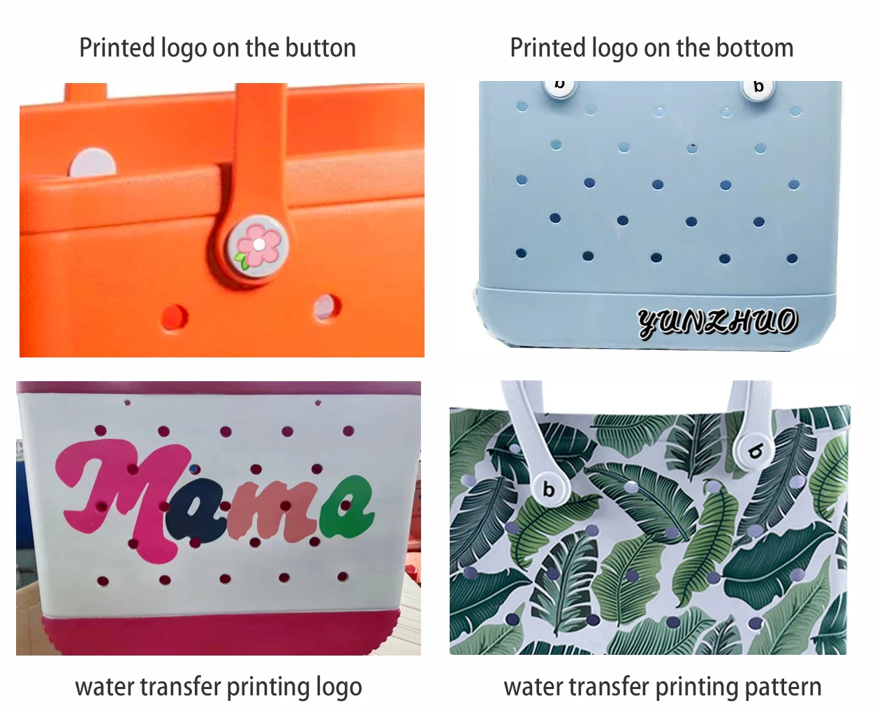 Moulding Bag Women Summer Beach Bag Croc Fashion Shopping Tote Shoulder Bag Waterproof Eva Silicone Jelly Candy Handbag