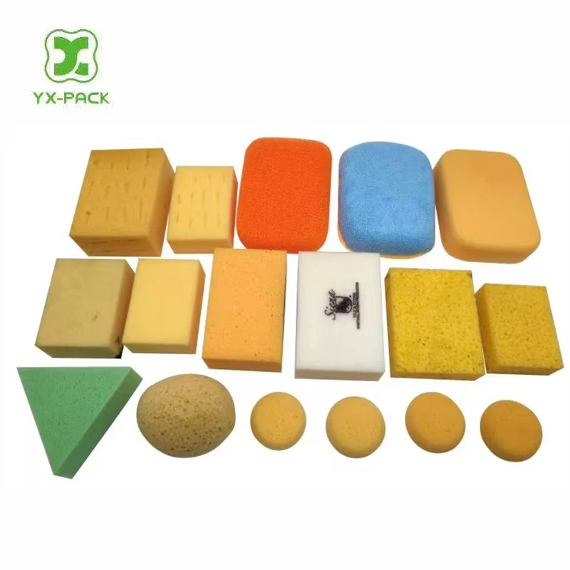 Kitchen scrub cellulose cleaning sponge dishwashing sponge for dishes