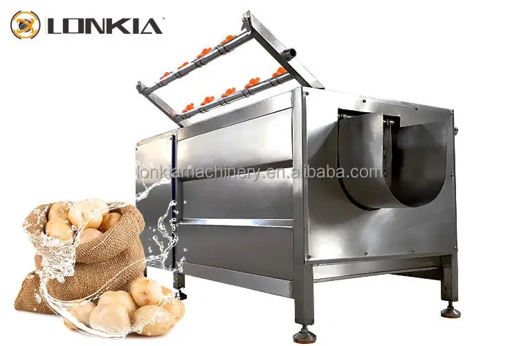  Factory Hot Sale Brush Roller Potato Peeler Machine Carrot Ginger Peeling