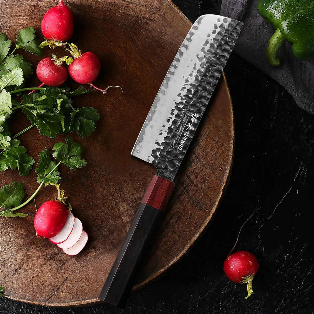 Отличное качество AUS-10 сталь японский кованый шеф-повар ручной работы нож накири
