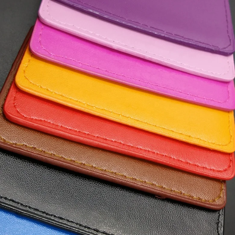 
Colorful hot pu leather name card holder with badge reel yoyo 