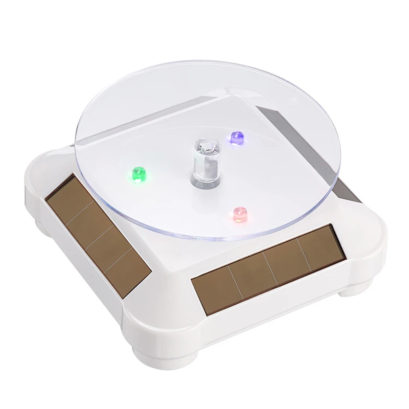 Popular Solar Display Stand Rotating Jewelry Display Shelf Electronic Promotional Gift Stands In Stock