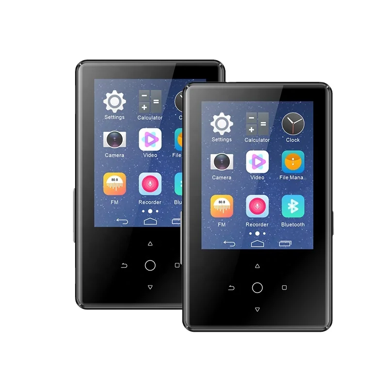 Android mp3 player with bluetooth, 2.4inch mp3 mp4 player with speaker, Hifi music player with FM Radio,Recorder, Ebook