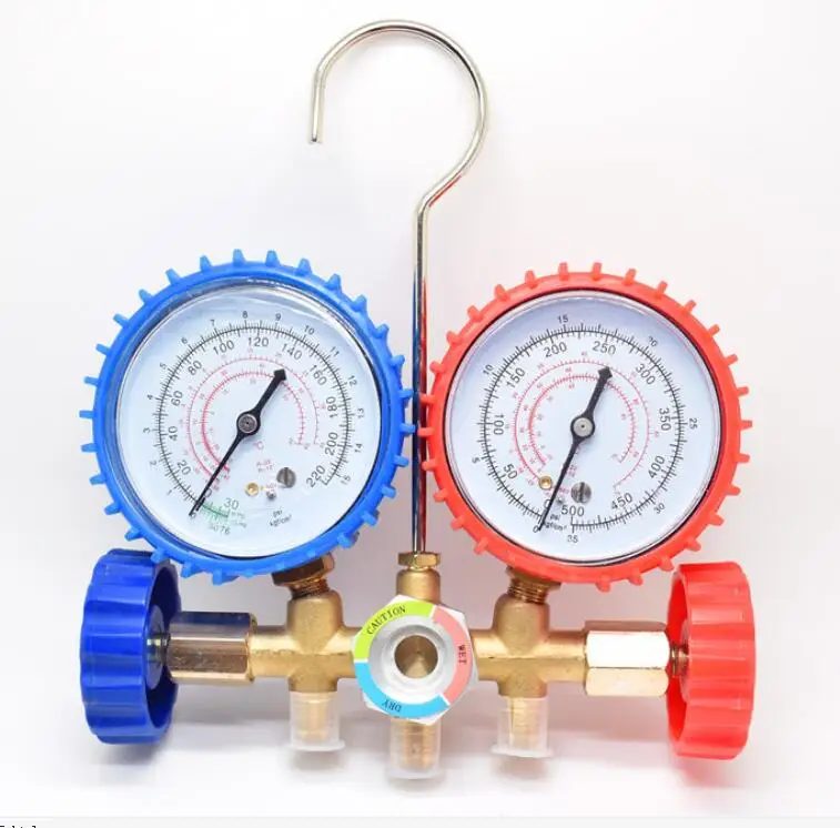 HVAC manifold gauge set R410 Refrigeration pressure gauge for automobile air conditioning