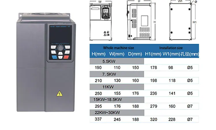 Professional Manufacturer 22kw 30kw Vsd Vfd Inverter Vsd Variable Speed Drive 220V/380v Vsd Screw Air Compressor