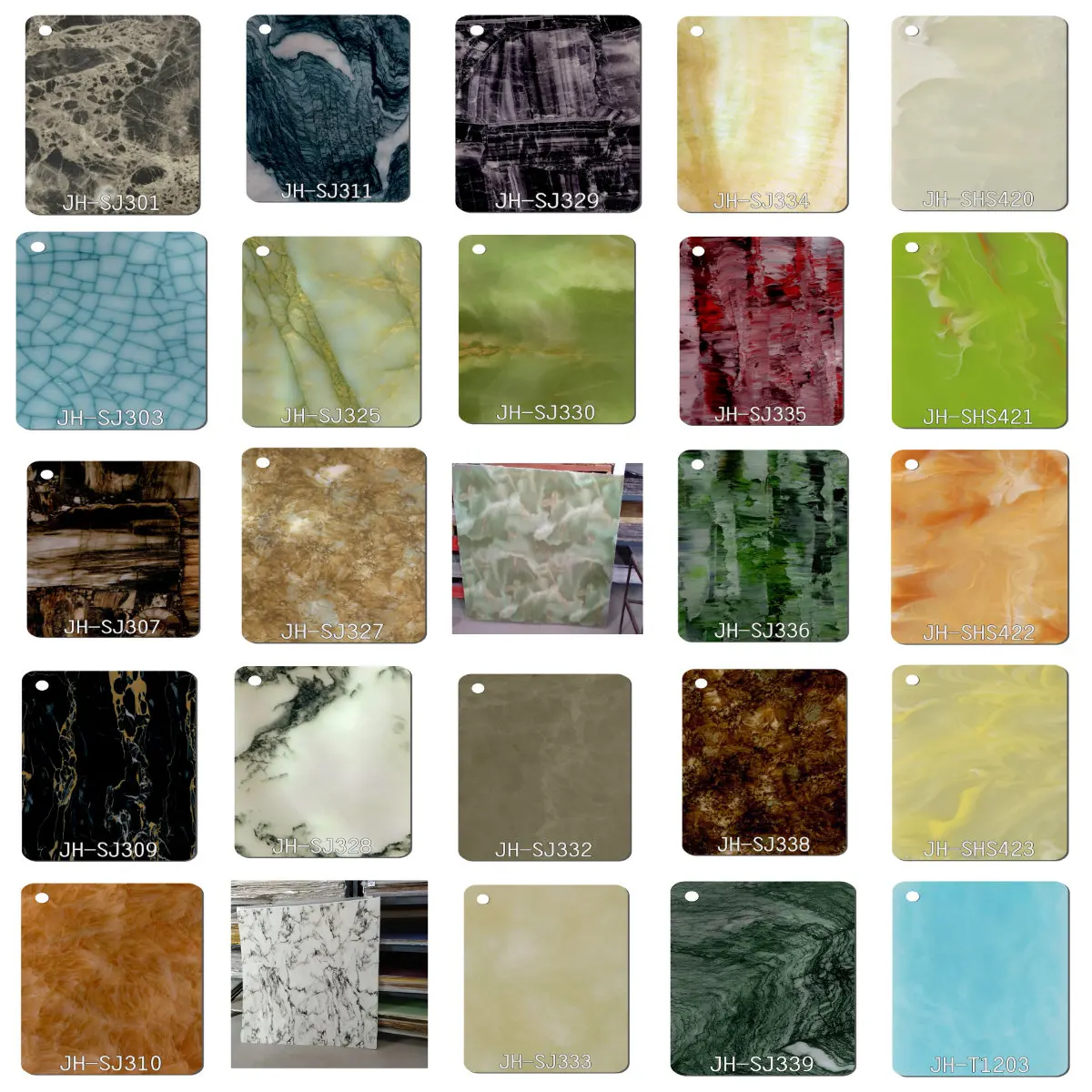 Manufacturer custom multi-color resin stone effect plastic crafts marble plates cast acrylic sheet