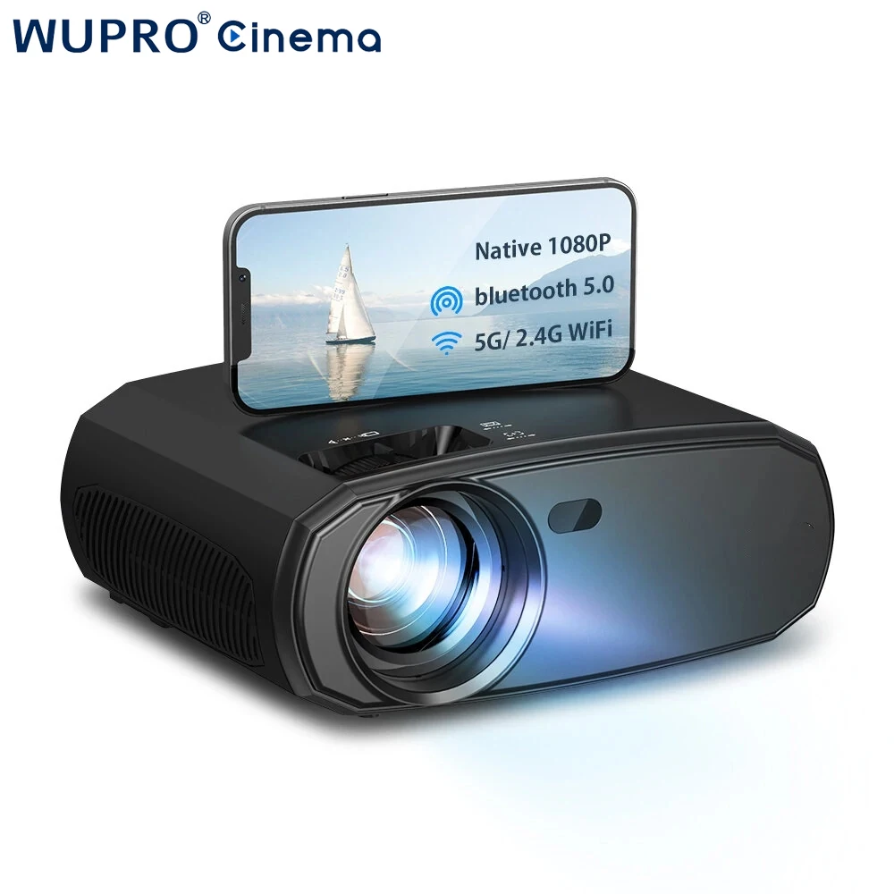 New Arrival Wupro/ODM LP300 Smart LED Beamer Home Cinema 1920*1080P Full HD 500ANSI Lumens Phone Mirror Screen LCD Projector