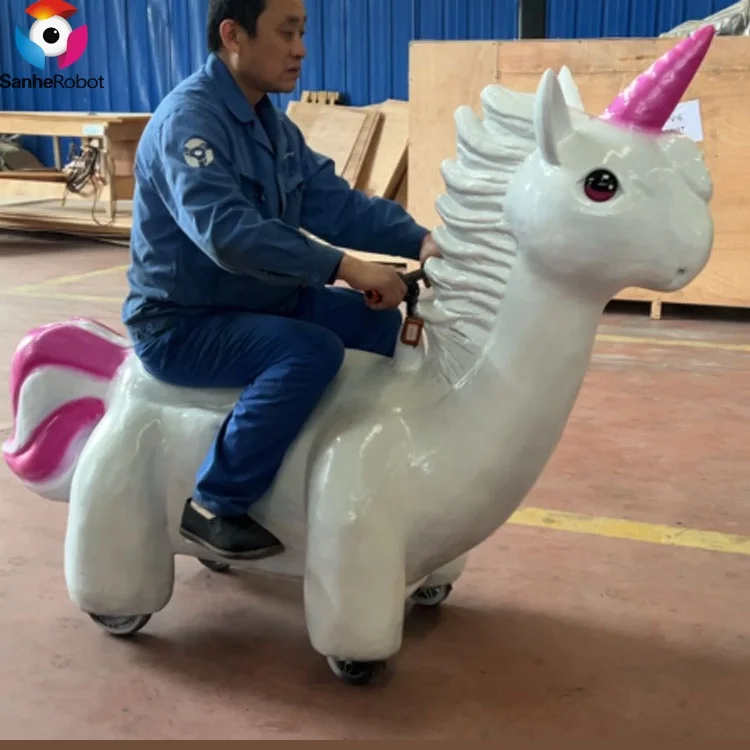 Customized Animal Kiddie Ride Machine Unicorn Turtle Ride On Animal Car Toy