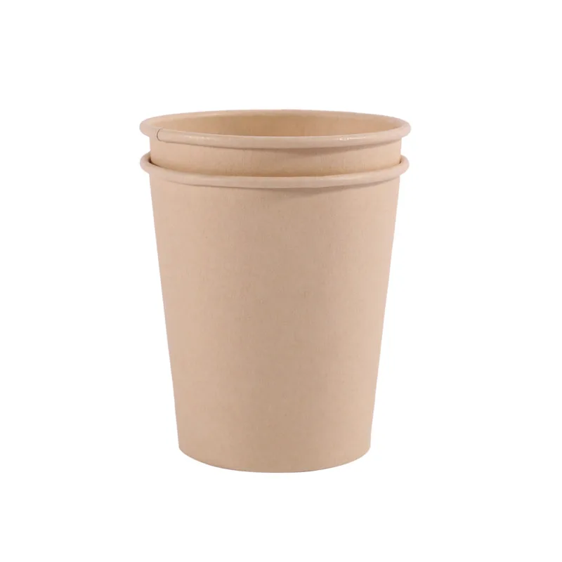 8oz bamboo pulp bio paper cup compostable and 100% degradable