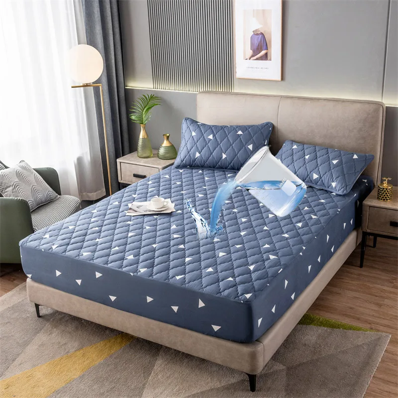 Fitted Quilted Waterproof Mattress Protector Waterproof Mattress Cover Protectors Bed Cover Bed Bug Mattress Cover Set