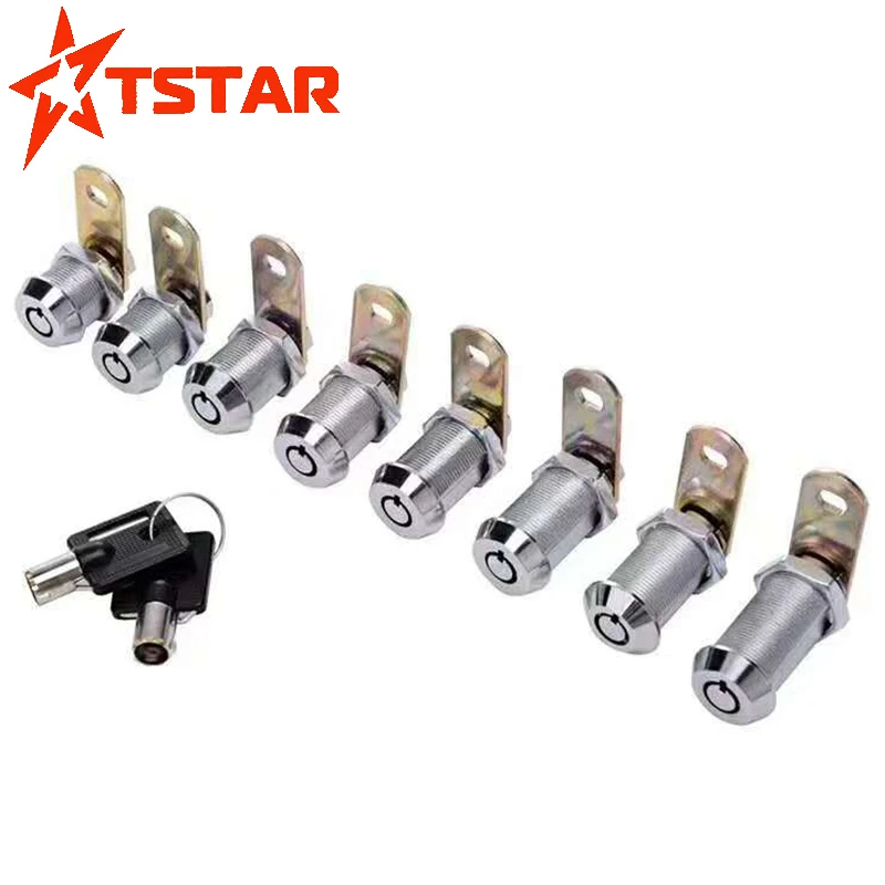 High security hidden furniture cabinet cam lock door lock mini stainless steel tubular cam lock with key