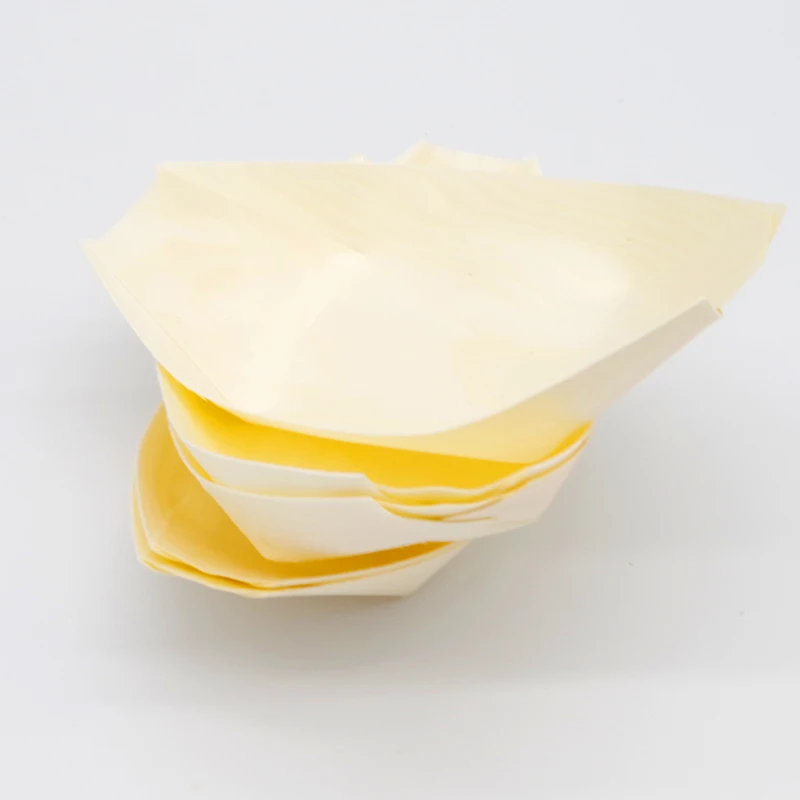 Поднос в форме лодки из бамбука, одноразовые деревянные блюда и тарелка для суши